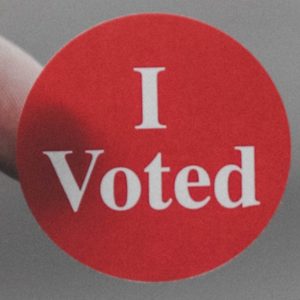 Politics "I voted sticker"