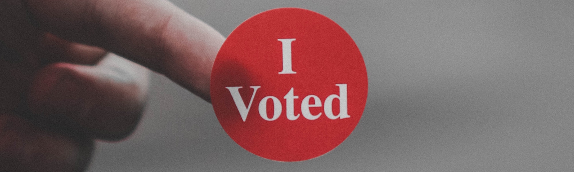 Politics "I voted sticker"