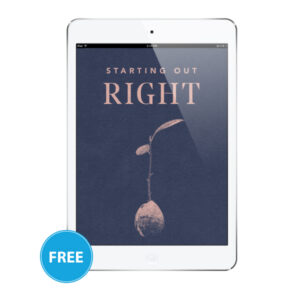 Cover Image of "Starting Out Right" a free download for discovering salvation as a new believer